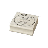  Hand-getrokken Kip Familie Boerderij Ei Karton Rubberstempel (Stempel)