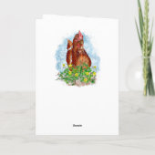 Hand getrokken Kip Kunst | Gefeliciteerd Kaart (Achterkant)