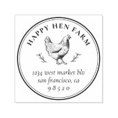  Hand-getrokken Kip Zakelijk Ei Karton Zelfinktende Stempel (Design)