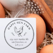  Hand-getrokken Kip Zakelijk Ei Karton Zelfinktende Stempel