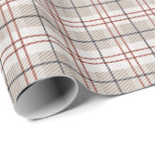 Hand getrokken klassieke beige geruite patroon cadeaupapier (Rol Hoek)