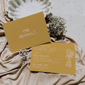 Hand getrokken kleurrijke bloemenvaas bruiloft det informatiekaartje