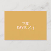 Hand getrokken kleurrijke bloemenvaas bruiloft det informatiekaartje (Achterkant)