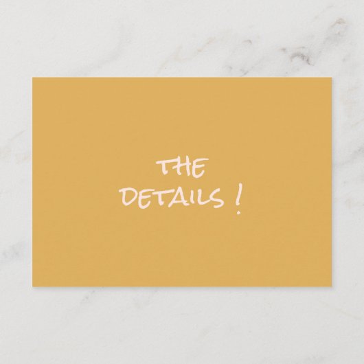 Hand getrokken kleurrijke bloemenvaas bruiloft det informatiekaartje (Achterkant)