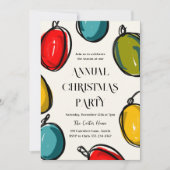 Hand getrokken Kleurrijke Kerst Lichten Schets Feestdagenkaart (Voorkant)