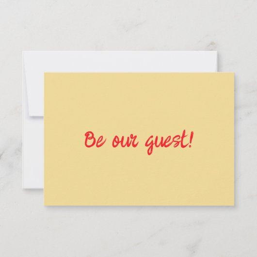 Hand getrokken kleurrijke retro eigenzinnige moder RSVP kaartje (Achterkant)