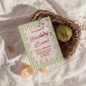 Hand getrokken kleurrijke strepen Foto Verjaardag  Kaart