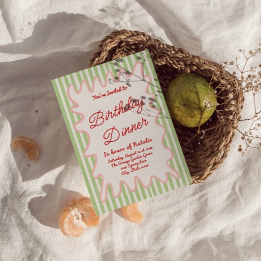 Hand getrokken kleurrijke strepen Foto Verjaardag  Kaart