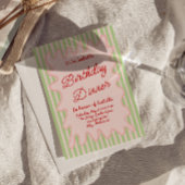 Hand getrokken kleurrijke strepen Foto Verjaardag  Kaart