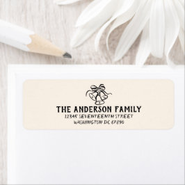  Hand Getrokken Klokken Grens Foto Kerst Etiket