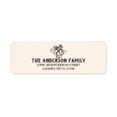  Hand Getrokken Klokken Grens Foto Kerst Etiket (Voorkant)