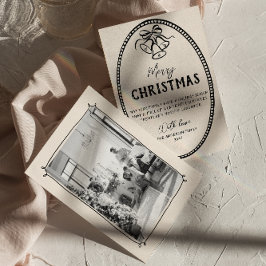  Hand getrokken klokken Lijst Foto Kerst Feestdagenkaart