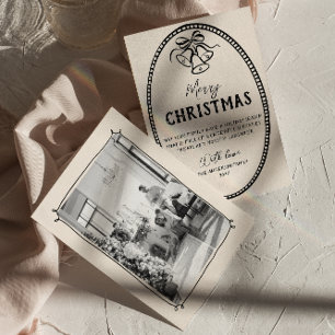  Hand getrokken klokken Lijst Foto Kerst Feestdagenkaart