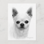 Hand getrokken Kortharige Chihuahua - Realistische Briefkaart (Voorkant)