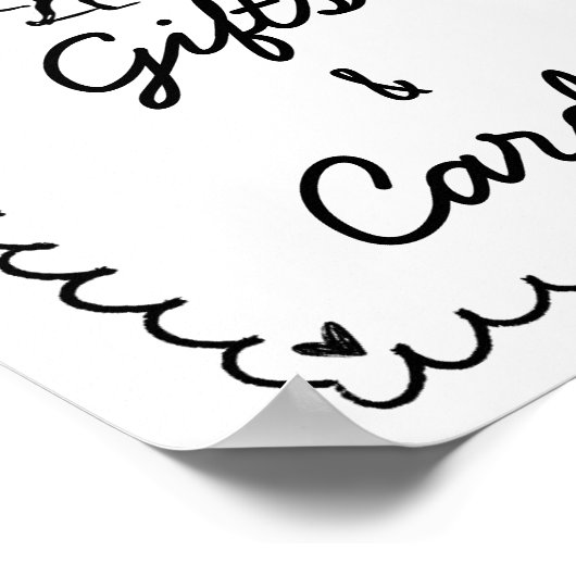 Hand getrokken krabbel cocktail cadeau en Kaarten Poster (Hoek)