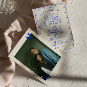 Hand getrokken krabbel eigenzinnige retro foto bru kaart