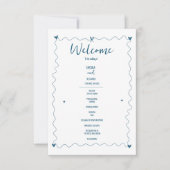 Hand getrokken krabbel illustraties bruiloft progr (Voorkant)