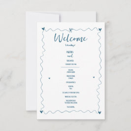 Hand getrokken krabbel illustraties bruiloft progr