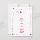 Hand getrokken krabbel illustraties bruiloft progr (Voorkant)