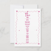 Hand getrokken krabbel illustraties bruiloft progr (Achterkant)