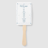 Hand getrokken krabbel illustraties bruiloft progr handwaaier (Voorkant)