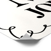 Hand getrokken, krabbel Welkom Trouwteken Poster (Hoek)