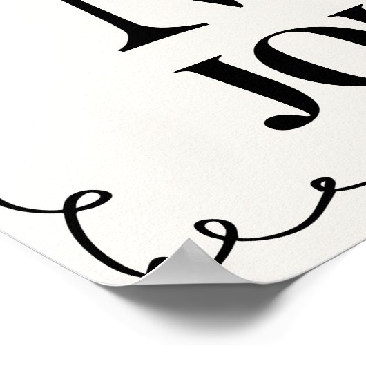 Hand getrokken, krabbel Welkom Trouwteken Poster (Hoek)