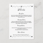 Hand getrokken krabbelillustraties informatiekaartje (Voorkant)