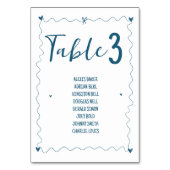 Hand getrokken krabbelillustraties Naam Bruiloft Kaart (Voorkant)