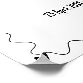 Hand getrokken krabbellijn illustraties bruiloft poster (Hoek)