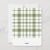 Hand getrokken krans rode boog foto kerst Kaart (Achterkant)