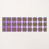 Hand getrokken Kunst Dragonfly Mandala Paars Color Yogamat (Achterkant (horizontaal))