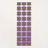 Hand getrokken Kunst Dragonfly Mandala Paars Color Yogamat (Achterkant)