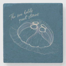 Hand getrokken kwal kunst stenen onderzetter