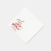 Hand getrokken laat Cray jaarlijkse Crawfish Boil  Servet (Hoek)