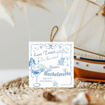 Hand getrokken laatste toast op de kust Bacheloret