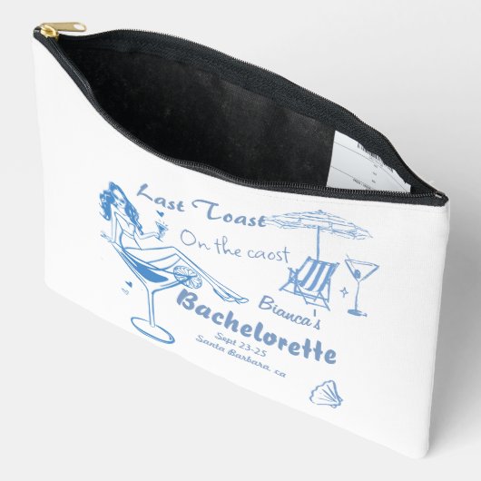 Hand getrokken laatste toast op de kust Bacheloret Etui (Open)