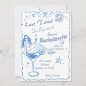 Hand getrokken laatste toast op de kust Bacheloret Kaart (Voorkant)