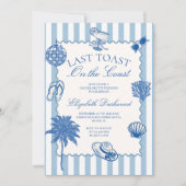 Hand getrokken laatste toast op de kust Bacheloret Kaart (Voorkant)