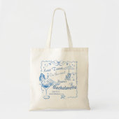 Hand getrokken laatste toast op de kust Bacheloret Tote Bag (Voorkant)