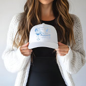 Hand getrokken laatste toast op de kust Bacheloret Trucker Pet