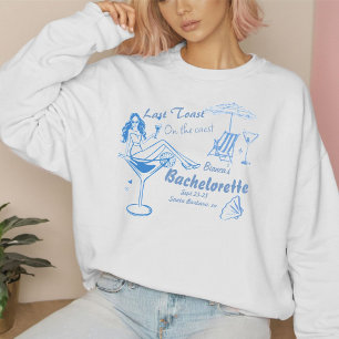 Hand getrokken laatste toast op de kust Bacheloret Trui