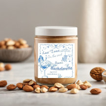 Hand getrokken laatste toast op de kust Bacheloret