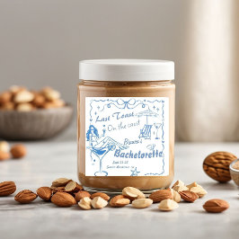 Hand getrokken laatste toast op de kust Bacheloret Vierkante Sticker