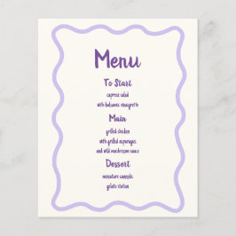 Hand getrokken Lavendel golvende rand Vrijgezellen