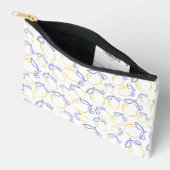 Hand getrokken Lemon Patroon Accessoirezak Etui (Open)