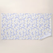 Hand getrokken Lemon Pattern Strandlaken (Voorkant)