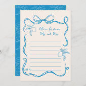 Hand-getrokken Lemon Wedding Advies Kaart (Voorkant / Achterkant)