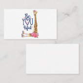 Hand getrokken leuke giraffe illustratie visitekaartje (Voorkant / Achterkant)