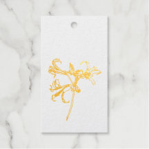 Hand getrokken lijn bloeiende lelie bloem.